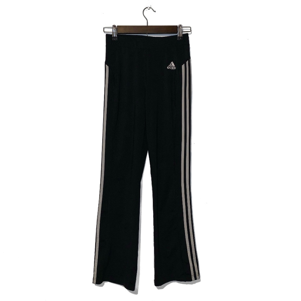 Adidas climalite stripe bootcut yoga pant girls XL